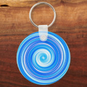 Porte-clés Tourbillons bleus (Recto)