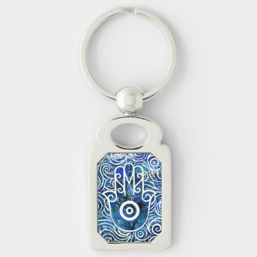 Porte-clés Tourbillons Hamsa (Devant)