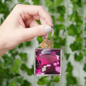 Porte-clés Tourmaline Gemstone rose (main)