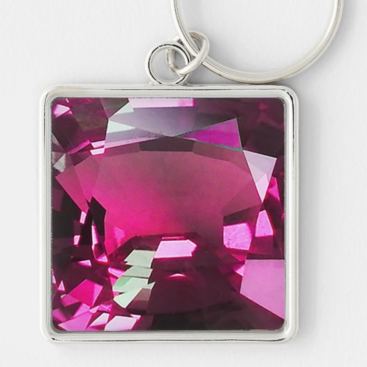 Porte-clés Tourmaline Gemstone rose (Devant)