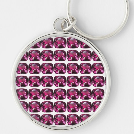 Porte-clés Tourmaline Gemstone rose (Devant)