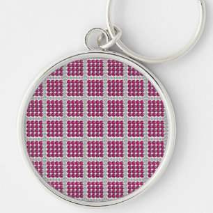 Porte-clés Tourmaline rose diamant