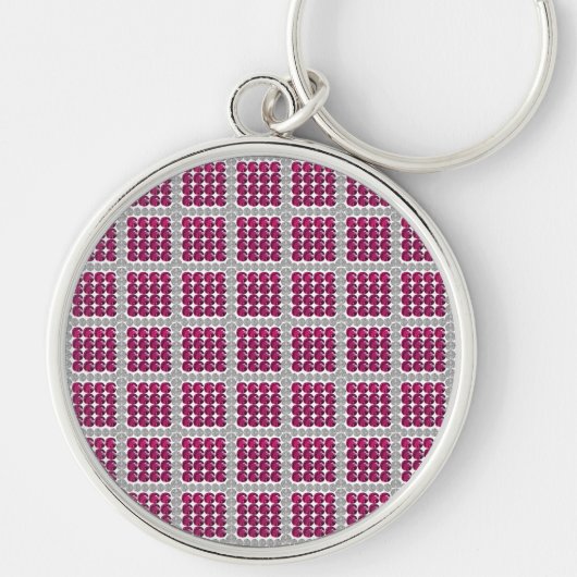 Porte-clés Tourmaline rose diamant (Devant)