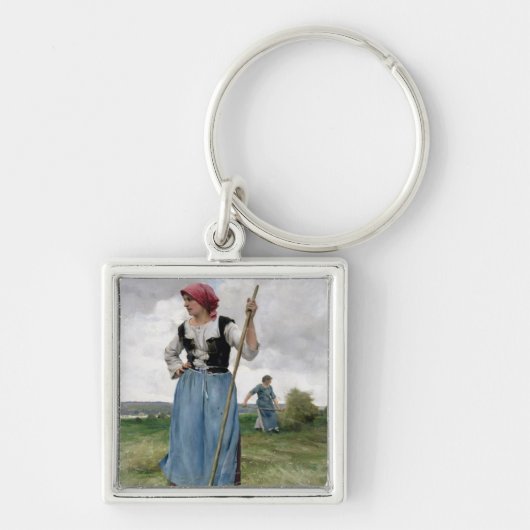 Porte-clés Tournant le foin (huile sur la toile) (Devant)