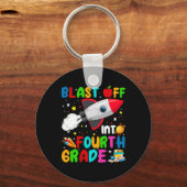 Porte-clés Tourner vers l'espace extra-atmosphérique de 4e an (Recto)