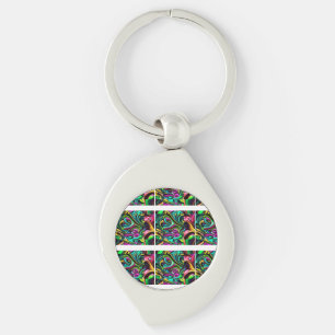 Porte-clés Tournes colorées de peinture couleur pour le desig