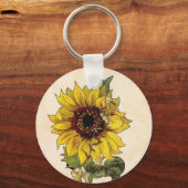 Porte-clés Tournesol (Recto)