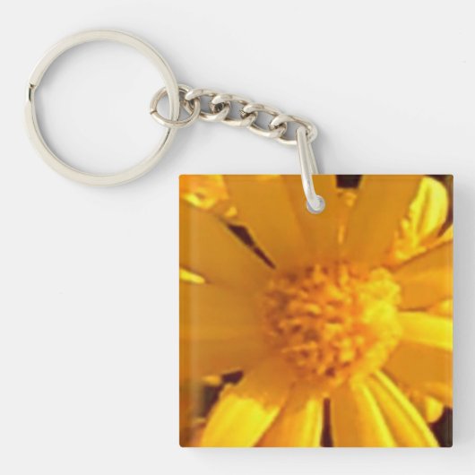 Porte-clés Tournesol à côté simple (Devant)
