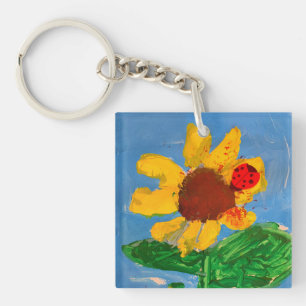 Porte-clés Tournesol "Art by Kids"