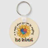 Porte-clés Tournesol autiste (Verso)