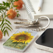 Porte-clés Tournesol et abeilles (Devant droit)