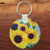 Porte-clés Tournesol jaune (Recto)