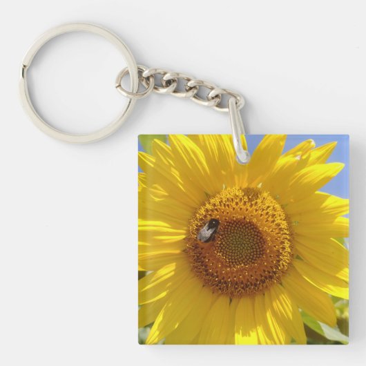 Porte-clés Tournesol jaune (Devant)