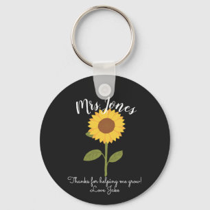 Porte-clés Tournesol jaune aidant à grandir