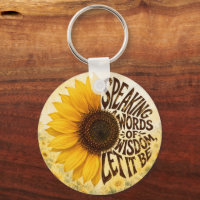 Tournesol jaune avec citation encourageante