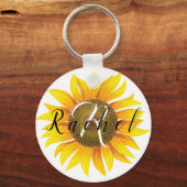 Porte-clés Tournesol personnalisé (Recto)