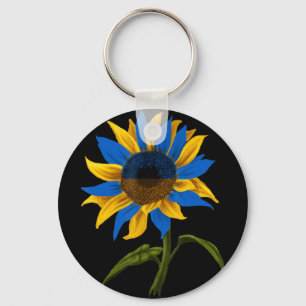 Porte-clés Tournesol Ukraine Drapeau Stand Avec Ukraine