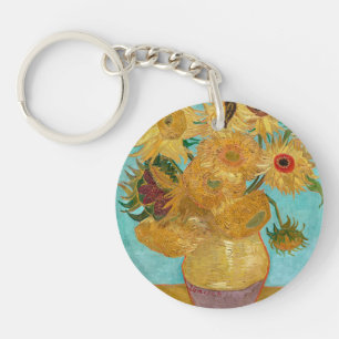 Porte-clés Tournesols, Peinture de Nature Morte Post-Impressi