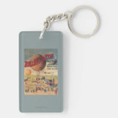 Porte-clés Tours de ballon captif à une affiche d'exposition (Dos)