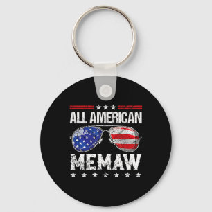 Porte-clés Tous les 4 juillet de la famille de Memaw américai