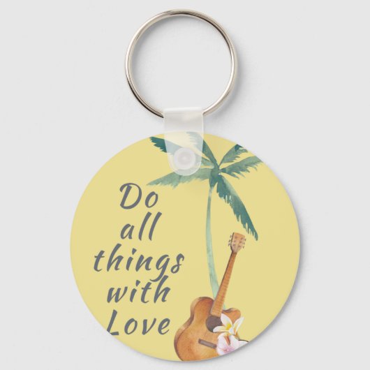 Porte-clés Tous les Things With Love Tropical (Recto)