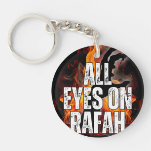 Porte-clés TOUS LES YEUX SUR RAFAH - Rafah Gaza Massacre de P