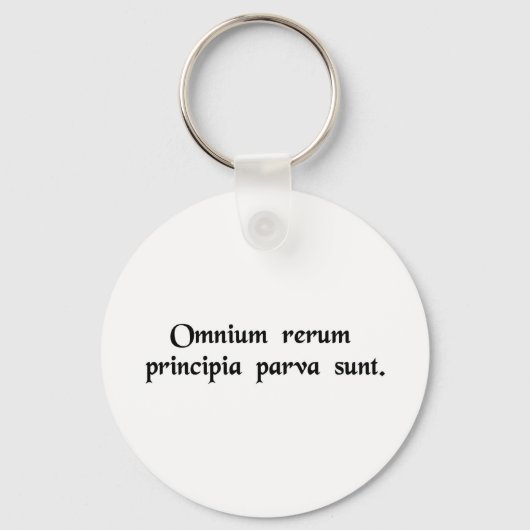 Porte-clés Tout a un petit début. (Recto)