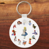 PORTE-CLÉS TOUT AUTOUR D'ALICE EN WONDERLAND (Recto)