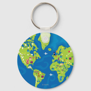 Porte-clés Tout autour du monde
