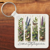 Porte-clés Tout beau dans son temps botanique (Recto)