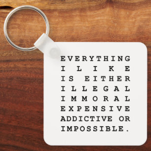 Porte-clés Tout ce que j'aime