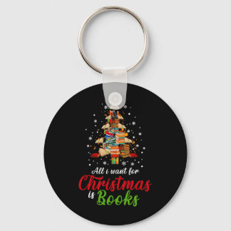 Porte-clés Tout Ce Que Je Veux Pour Noël Est Livres Xmas Livr