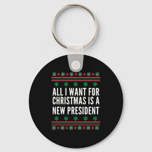 Porte-clés Tout ce que je veux pour Noël est un nouveau prési