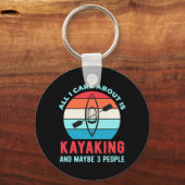 Porte-clés Tout Ce Qui M'Intéresse, C'Est Le Kayak (Recto)