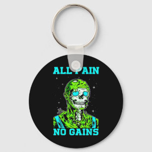 Porte-clés Tout Douleur Aucun Gain Fitness Musculation Cultur