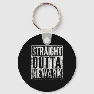 Porte-clés Tout droit de Newark New Jersey Effet dégradé