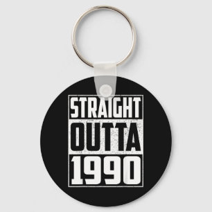 Porte-clés Tout droit sorti de 1990 Année d'anniversaire Vint