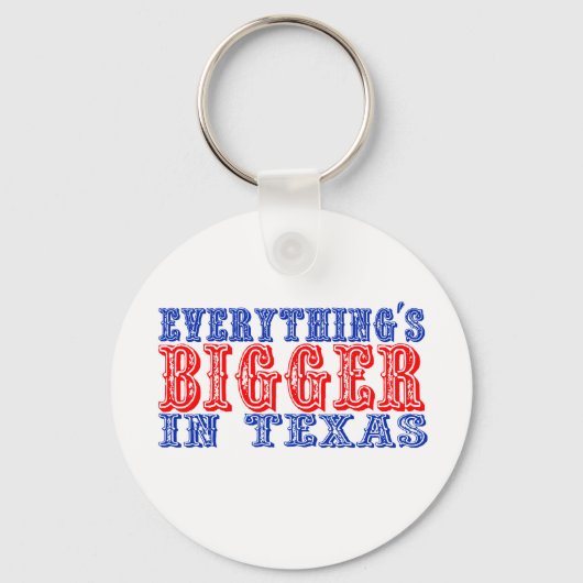 Porte-clés Tout est plus grand au Texas (Recto)