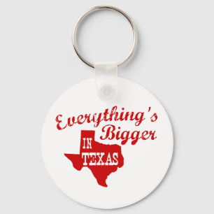 Porte-clés Tout est plus grand au Texas State Shape Porte - c