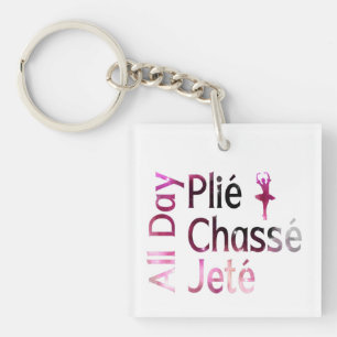 Porte-clés Tout le Jour Plie, Chasse, Jete ~ Conception de Ba