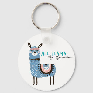 Porte-clés Tout le lama aucun drame