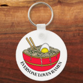Porte-clés Tout le monde aime Ramen | Funny Pun (Recto)