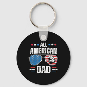 Porte-clés Tout le père de la fête du 4 juillet de Dad améric