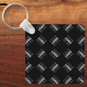 Porte-clés Tout logo ou image téléchargée Motif éparpillé