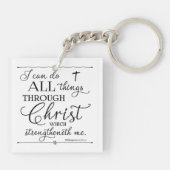 Porte-clés Tout par le Christ - Philippiens 4:13 (Dos)