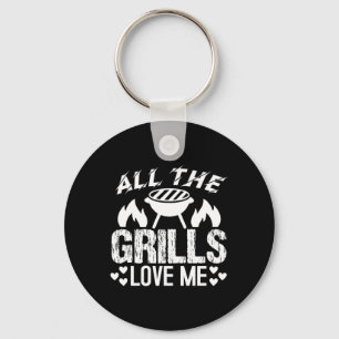 Porte-clés Toutes les blagues de passionnés de BBQ