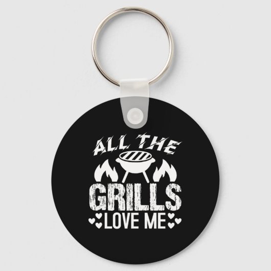 Porte-clés Toutes les blagues de passionnés de BBQ (Recto)