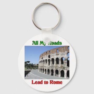 Porte-clés Toutes Mes Routes Mènent À Rome Italie