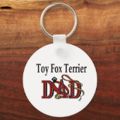 Porte-clés Toy Fox Terrier Papa Cadeaux (Recto)