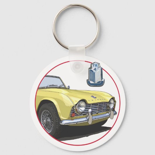 Porte-clés TR4 jaune (Recto)